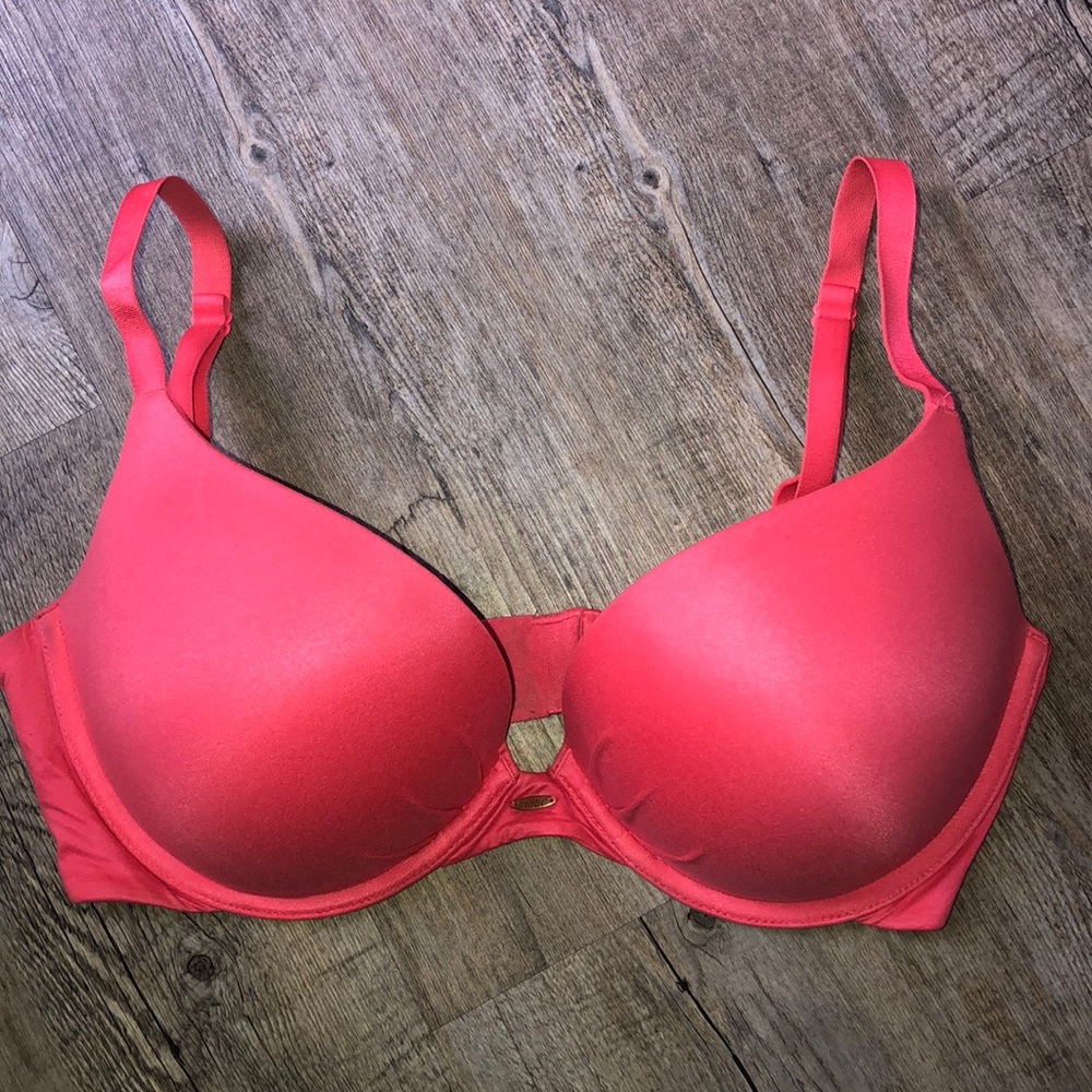 Coral pink fabulous push-up bra